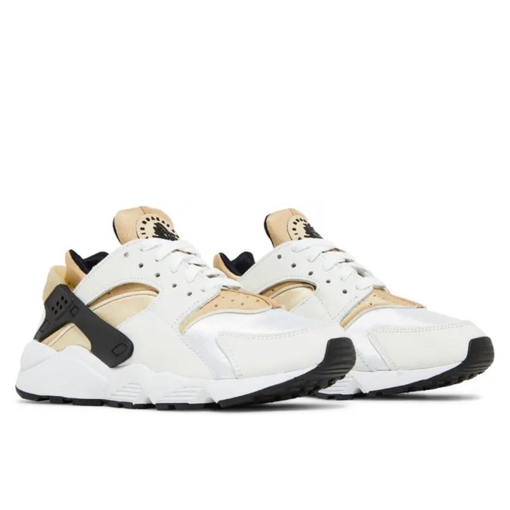 Nike Air Huarache White and Sandrift Sneakers